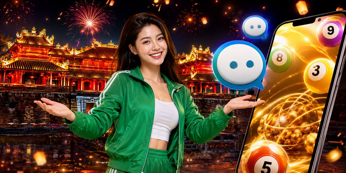 Lễ hội Huế và người dùng trẻ theo dõi xổ số và giải trí trực tuyến trên điện thoại